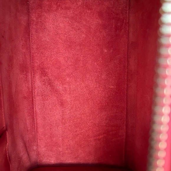 Celine in Pristine condition Red Mini Luggage Handbag. - Picture 7 of 11